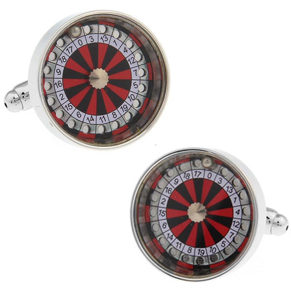 Специализированный магазин запонок CUFF Roulette Cufflinks Запонки n00178